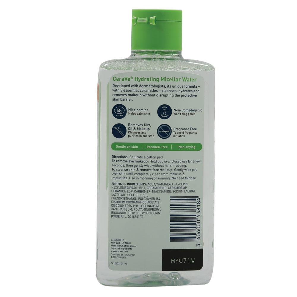 CERAVE HYDRATING MICELLAR WATER 296 ML