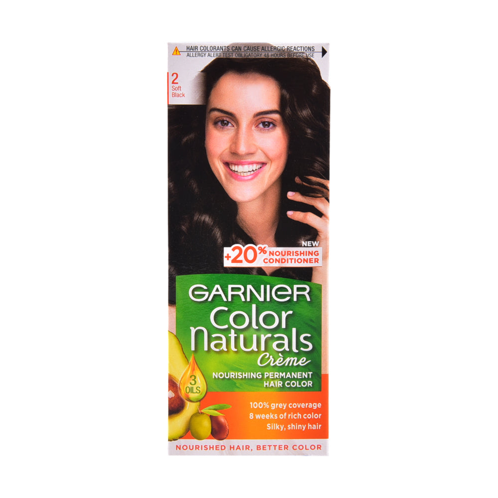 GARNIER COLOR NATURALS CREME LUMINOUS BLACK 2 PC