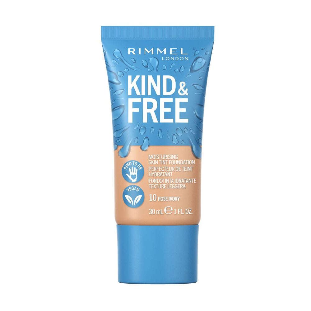 RIMMEL KIND & FREE MOISTURISING SKIN TINT FOUNDATION 10 ROS