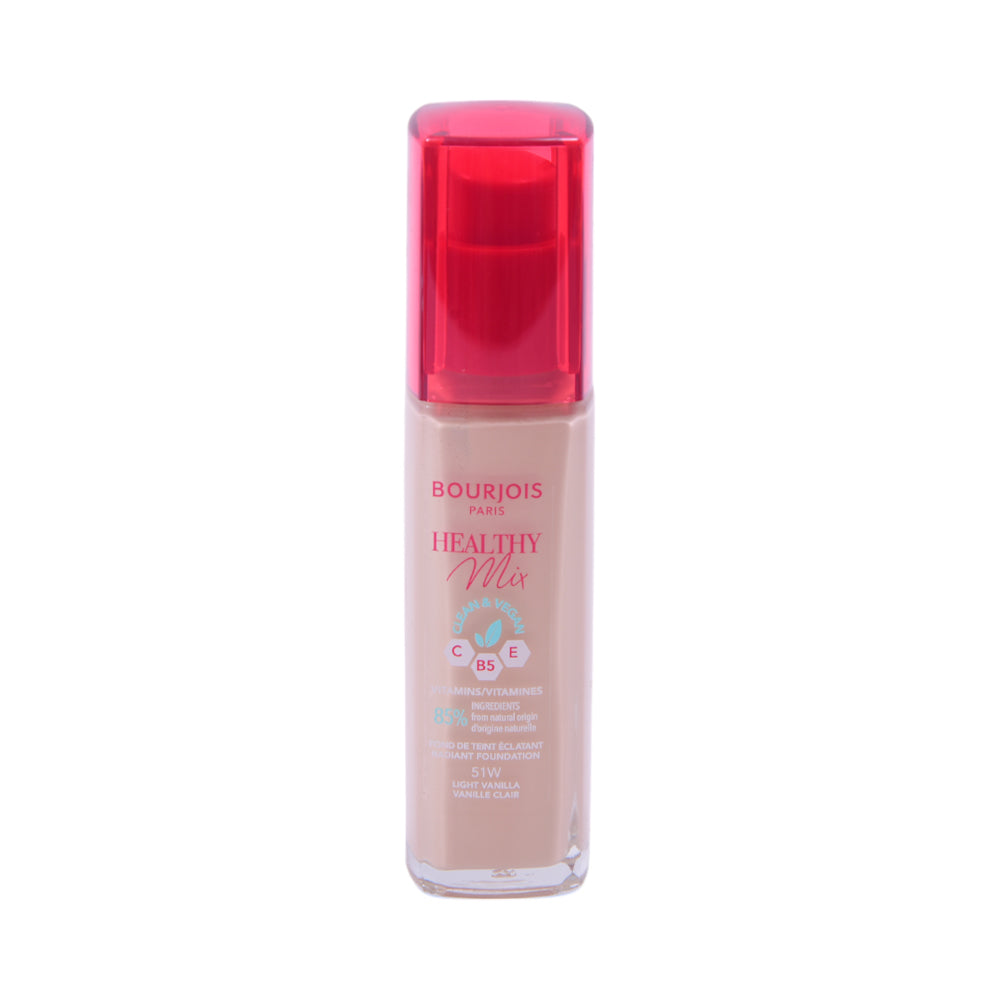 BOURJOIS HEALTHY MIX CLEAN VEGAN FOUNDATION 051 LIGHT VANILL