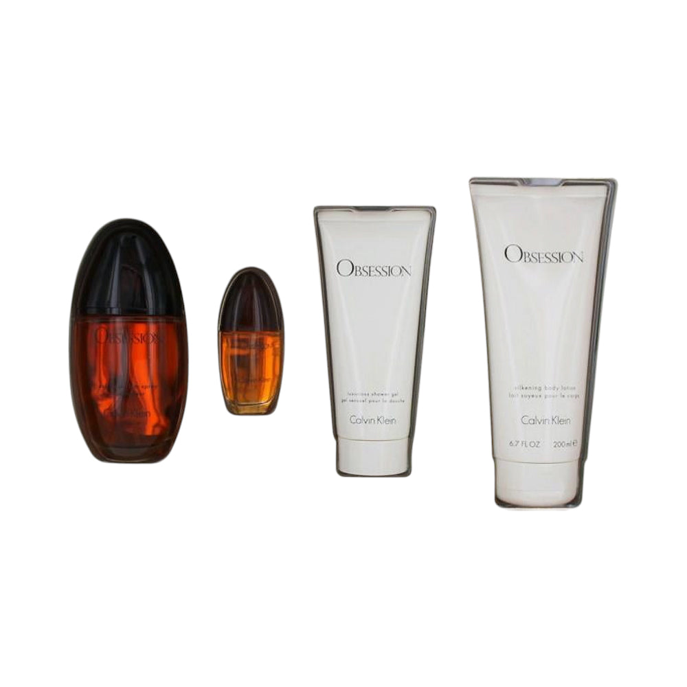 CALVIN KLEIN OBSESSION FOR WOMEN EDP 4PC GIFT SET