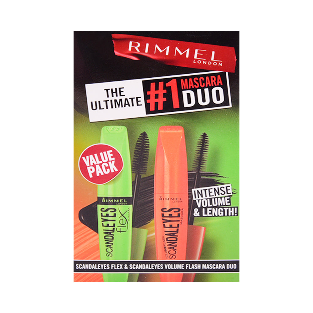 RIMMEL SCANDALEYES FLEX & VOLUME FLASH MASCARA DUO