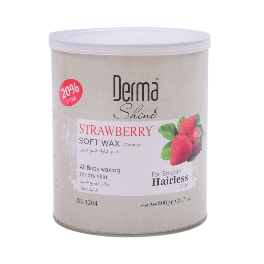 DERMA SHINE STRAWBERRY CREAMY WAX JAR 800GM