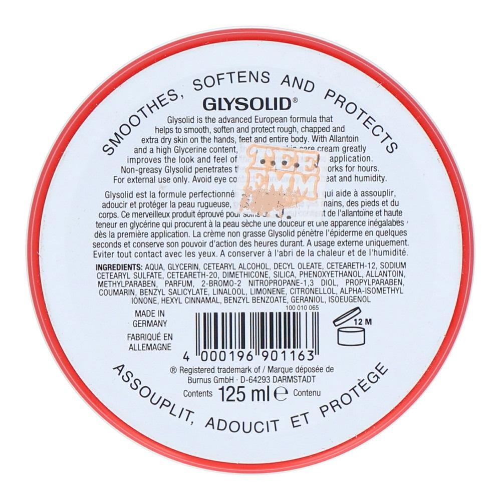 GLYSOLID CREAM FOR SKIN PROTECTS SOFTENS 125 ML