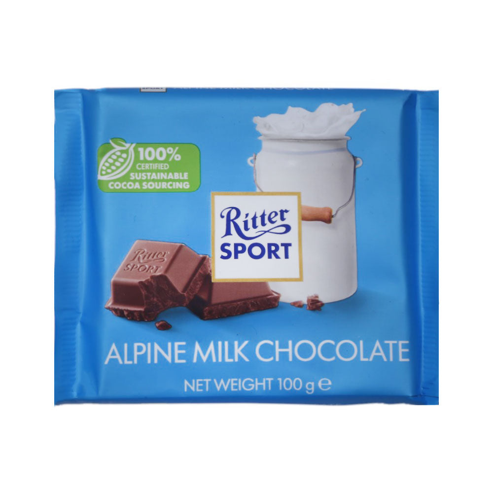 RITTER SPORT CHOCOLATE ALPINE MILK 100 GM