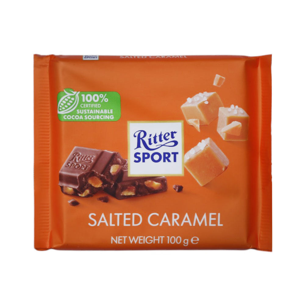 RITTER SPORT CHOCOLATE SALTED CARAMEL 100 GM