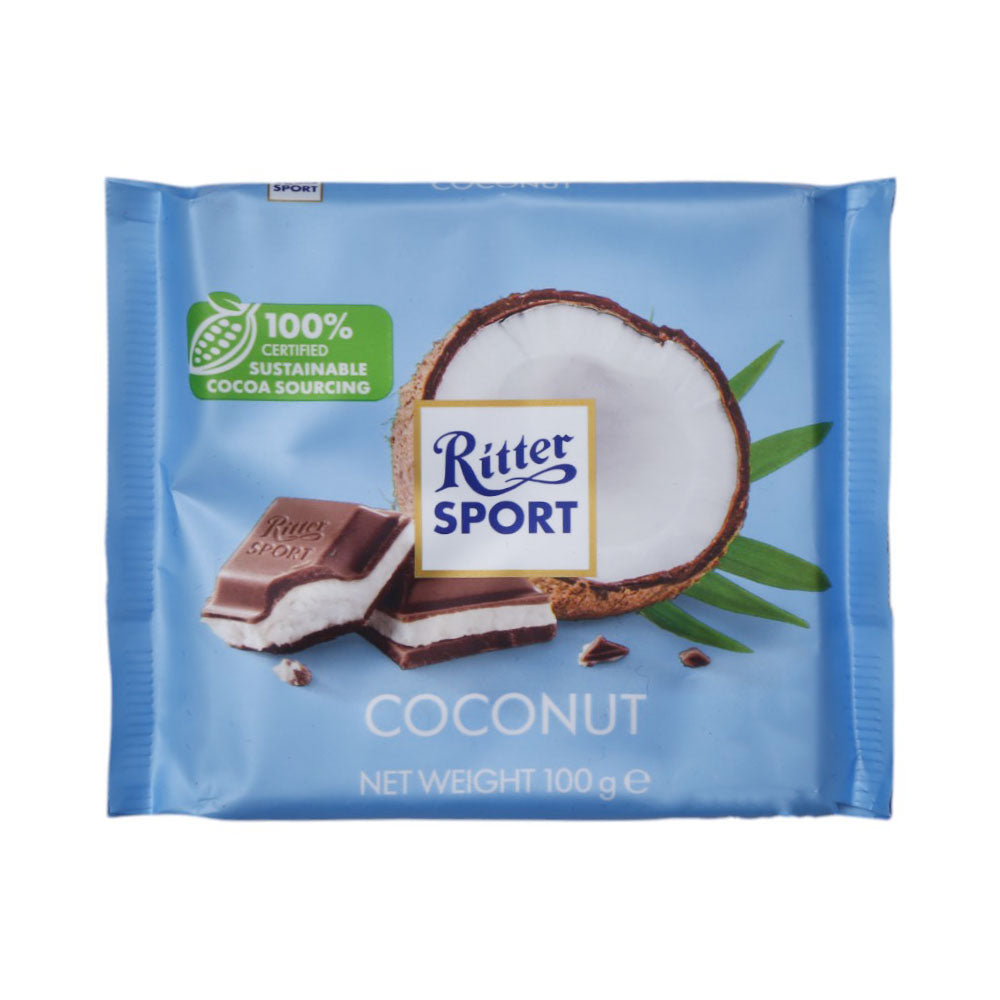 RITTER SPORT CHOCOLATE COCONUT 100 GM
