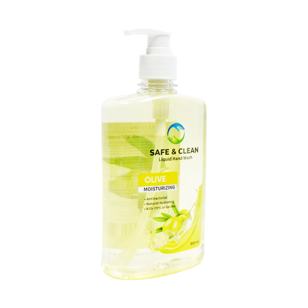 SAFE & CLEAN LIQUID HAND WASH OLIVE MOISTURIZING 500 ML