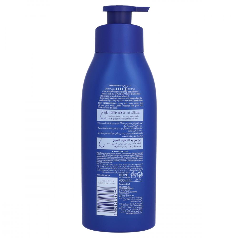 NIVEA BODY LOTION NOURISHING DRY SKIN 400 ML
