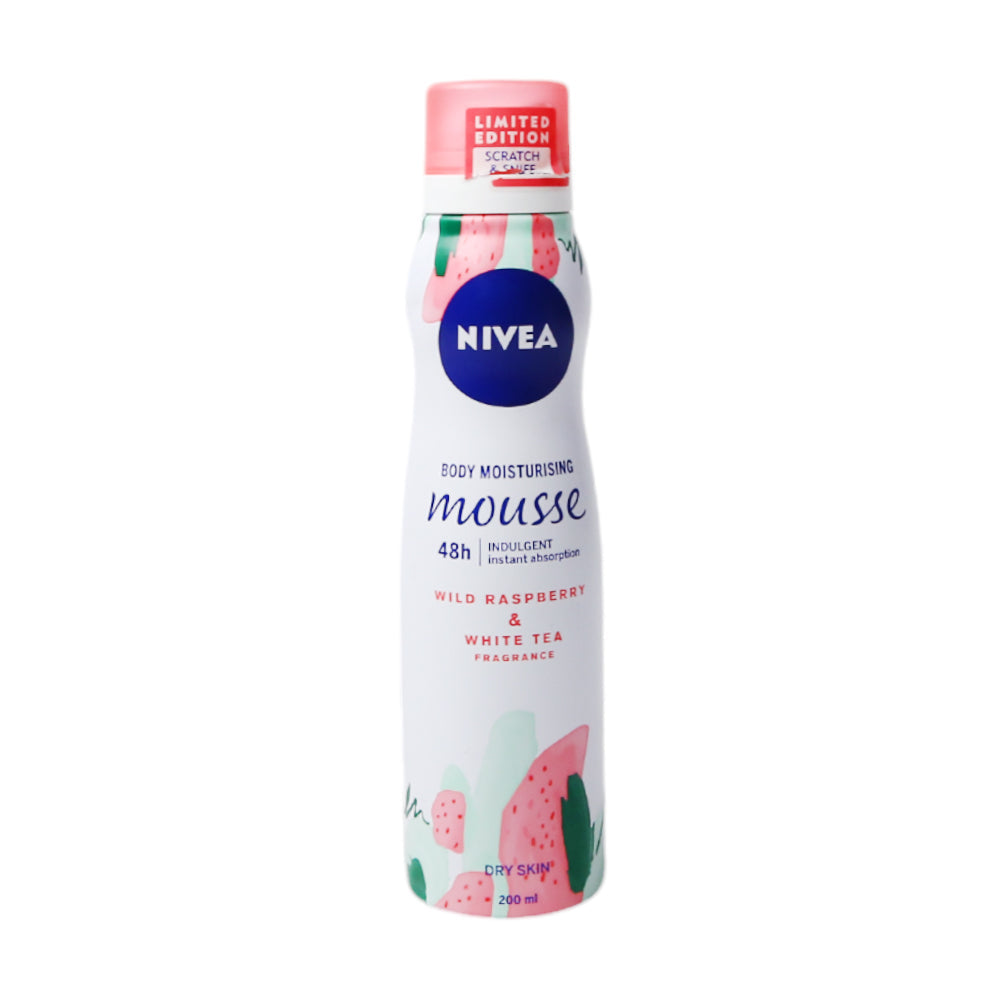 NIVEA BODY MOUSSE WILD RASPBERRY & WHITE TEA 200 ML