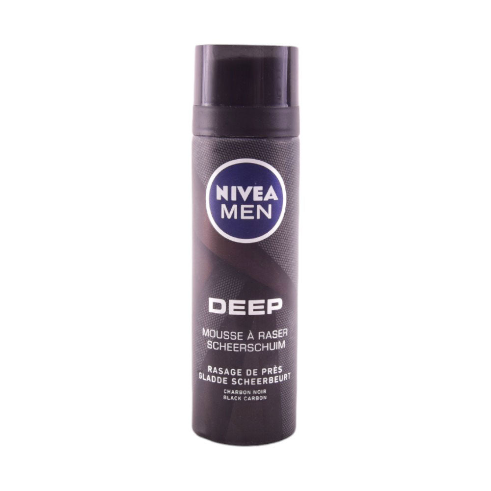 NIVEA MEN SHAVING FOAM DEEP SMOOTH BLACK CARBON 200 ML