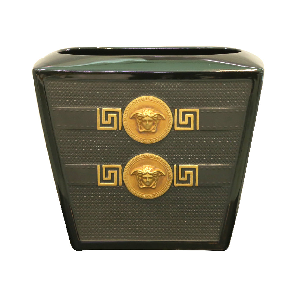 VASE VERSACE SIGNATURE BLACK GOLD RTSBG26018 BASIC
