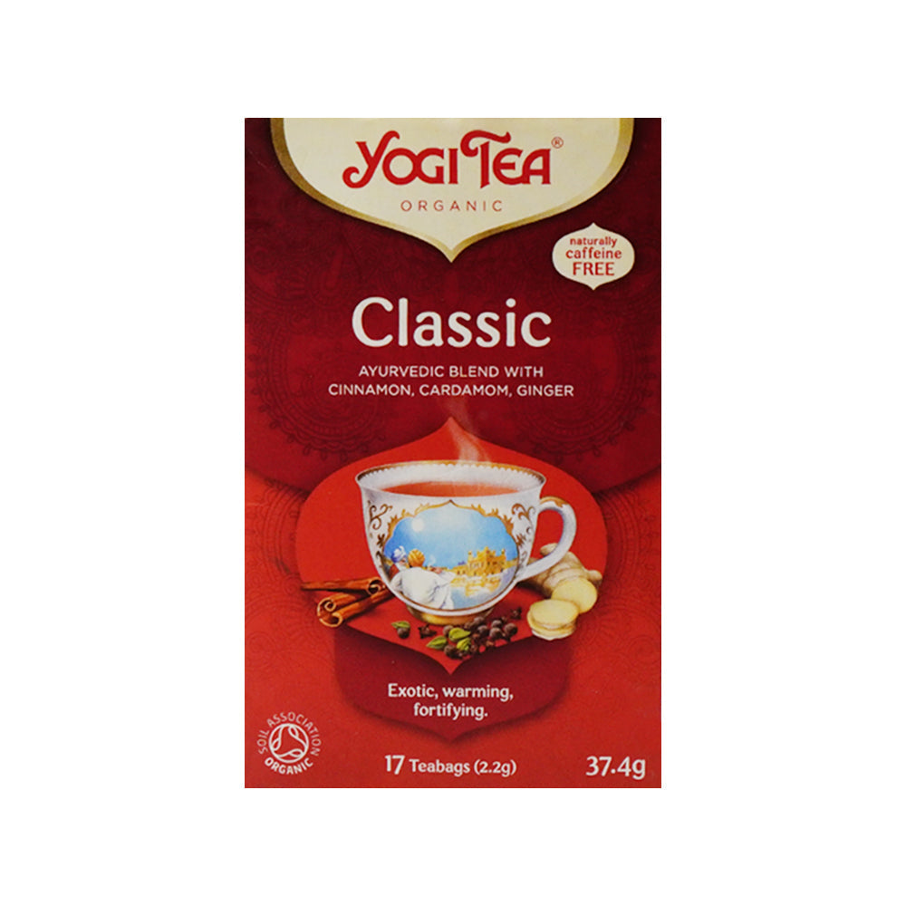 YOGI TEA ORGANIC CLASSIC CAFFEINE FREE 17 TEA BAGS 37.4 GM