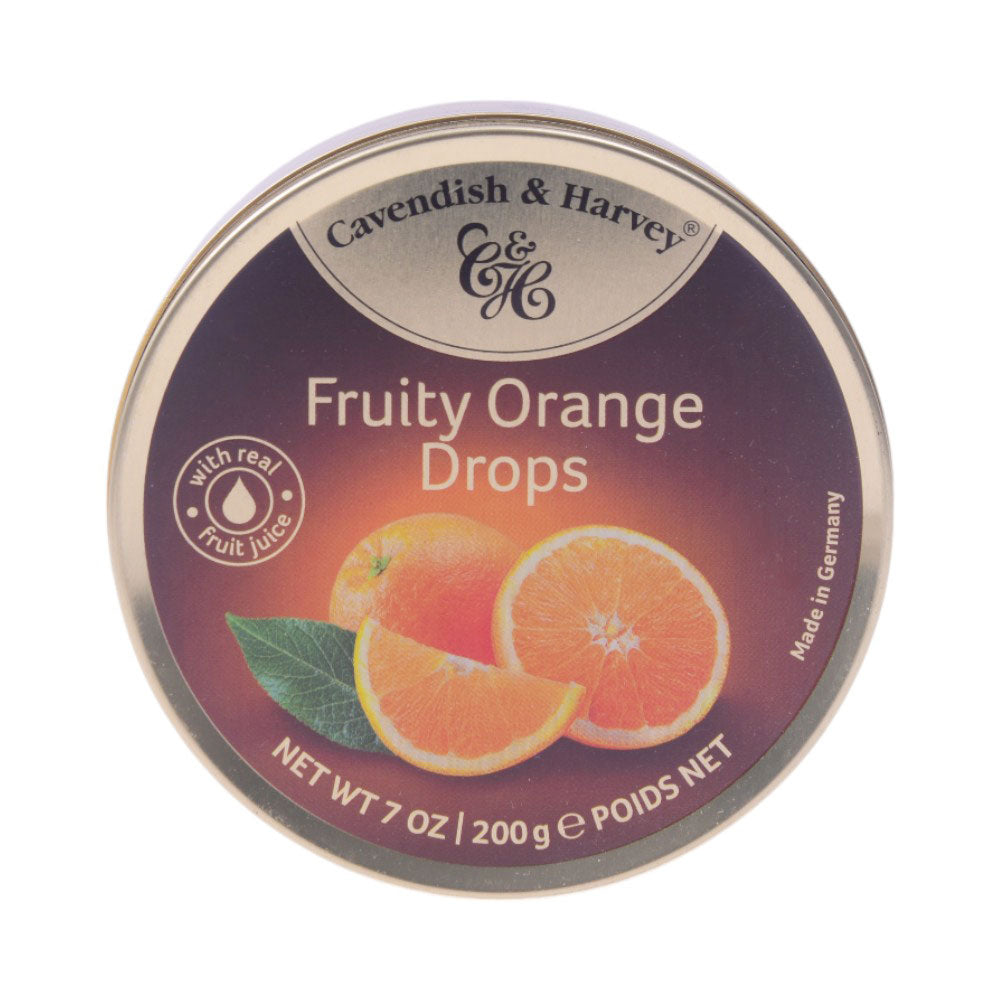 CAVENDISH & HARVEY FRUITY ORANGE DROPS 200 GM
