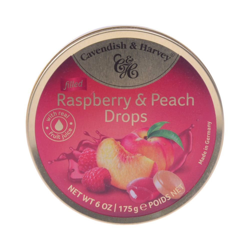 CAVENDISH & HARVEY RASPBERRY & PEACH DROPS 200 GM