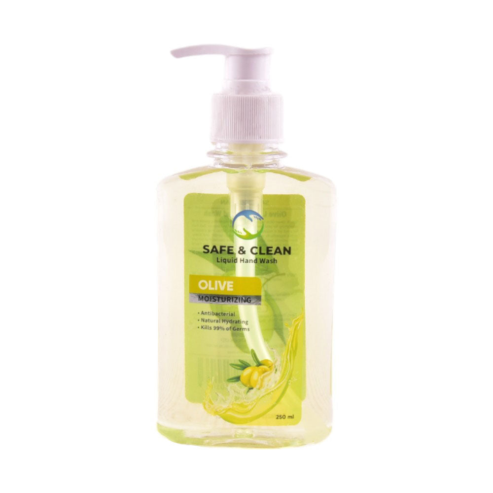 SAFE & CLEAN LIQUID HAND WASH OLIVE MOISTURIZING 250 ML