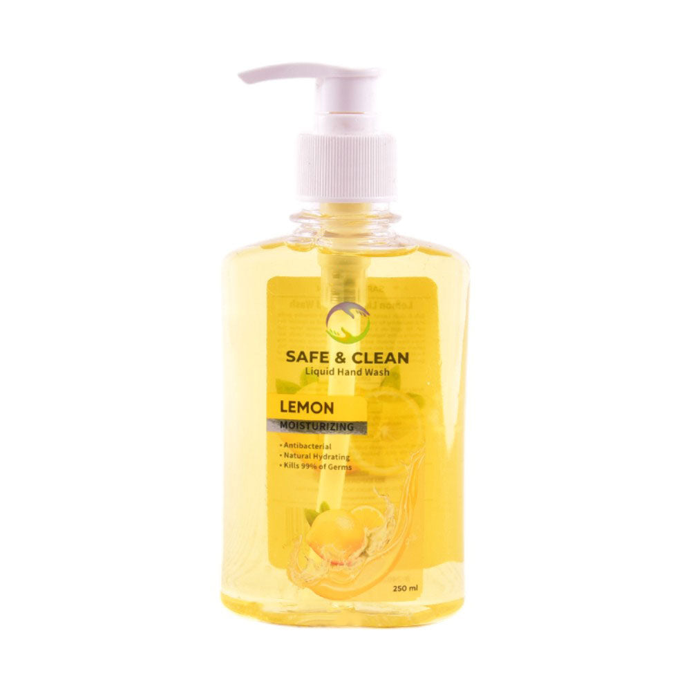 SAFE & CLEAN LIQUID HAND WASH LEMON MOISTURIZING 250 ML