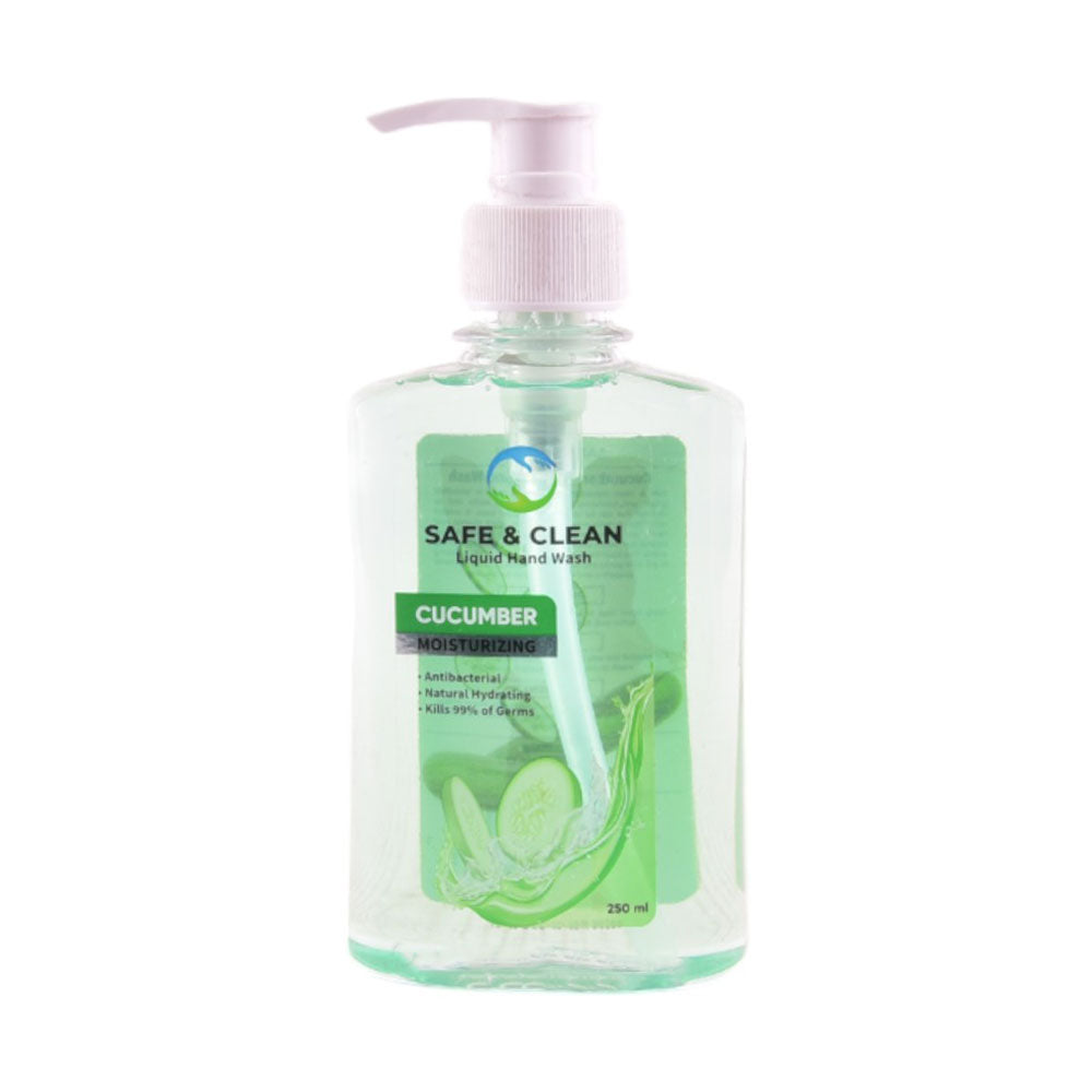 SAFE & CLEAN LIQUID HAND WASH CUCUMBER MOISTURIZING 250 ML