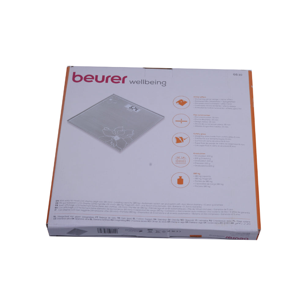 BEURER BATH SCALE GLASS GS10 PC
