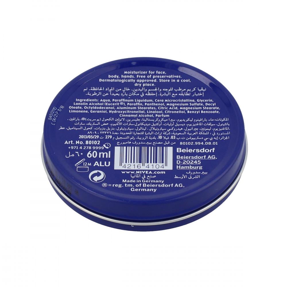 NIVEA CREAM BLUE TIN 60 ML