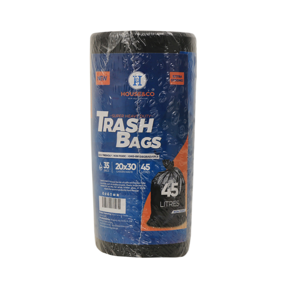 HOUSE & CO TRASH BAG MIDUM (20X30) 35PCS-45 LITERS
