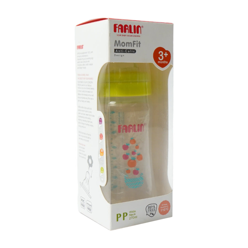 FARLIN BABY FEEDING BOTTLE MOMFIT 3M+270 ML AB-42011-B