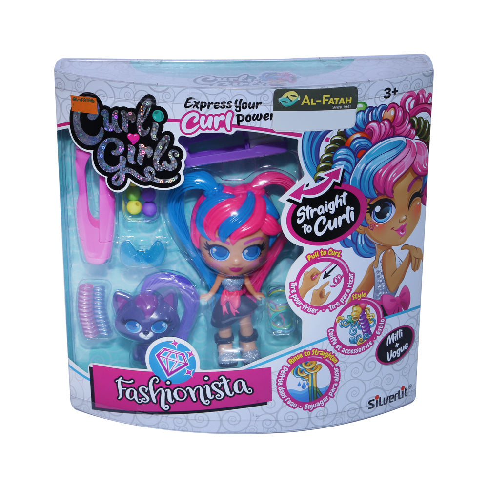 82086 Silverlit Doll With Pet Curli Girl (3+ Year) D