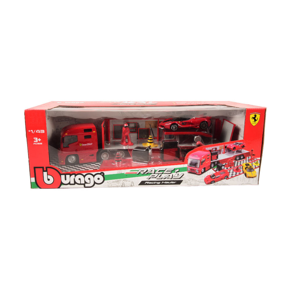 31202 BURAGO FERRARI RACING HAULER PC