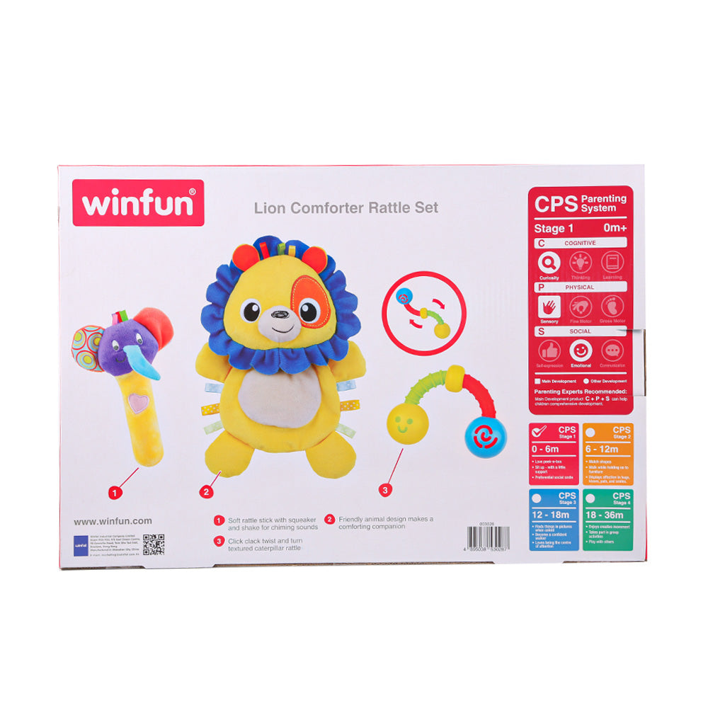 3028-NL WF LION COMFORTER RATTLE SET