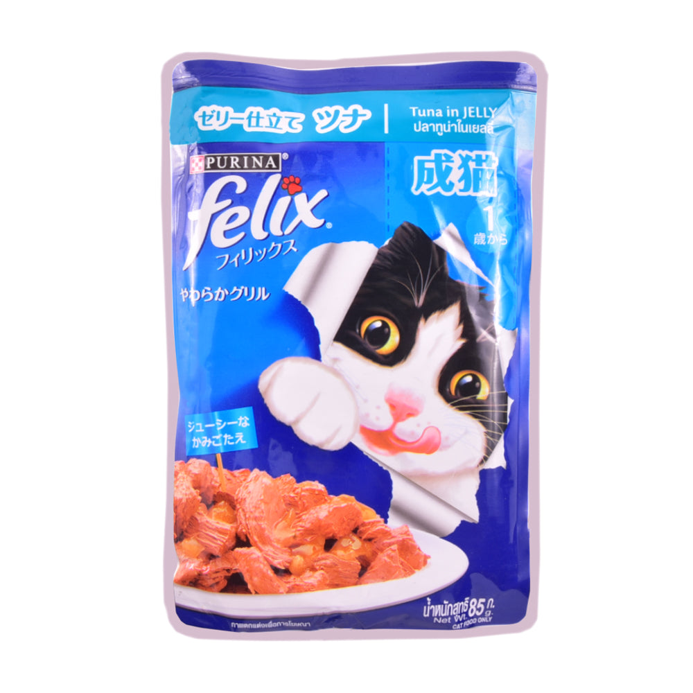 PURINA FELIX CAT FOOD TUNA IN JELLY 85G