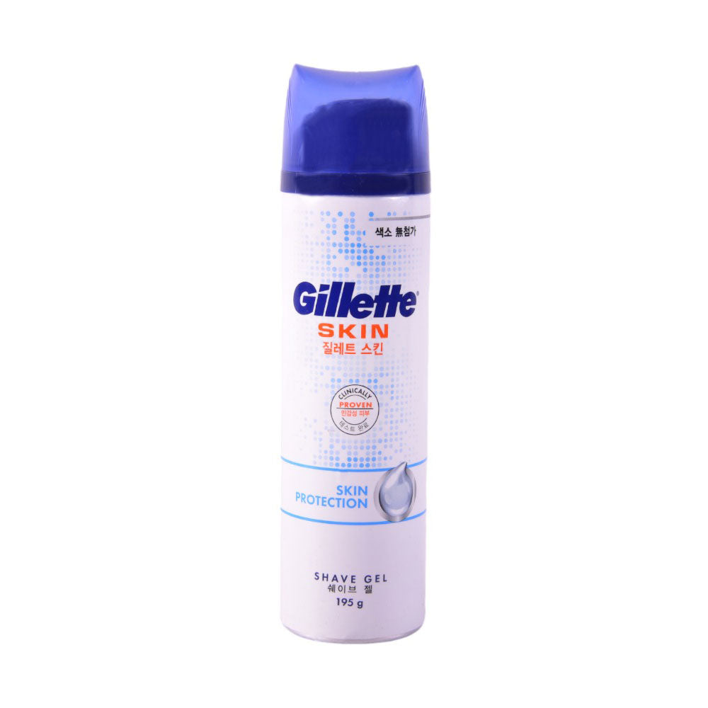 GILLETTE SHAVE GEL SKIN PROTECTION CLINICALLY PROVEN 195 GM