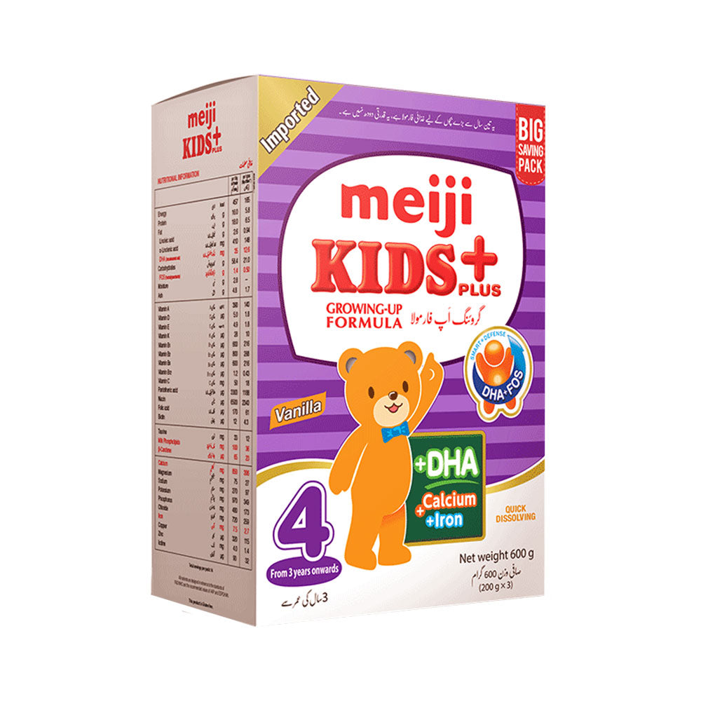 MEIJI KIDS PLUS VANILLA 4 BOX 600GM