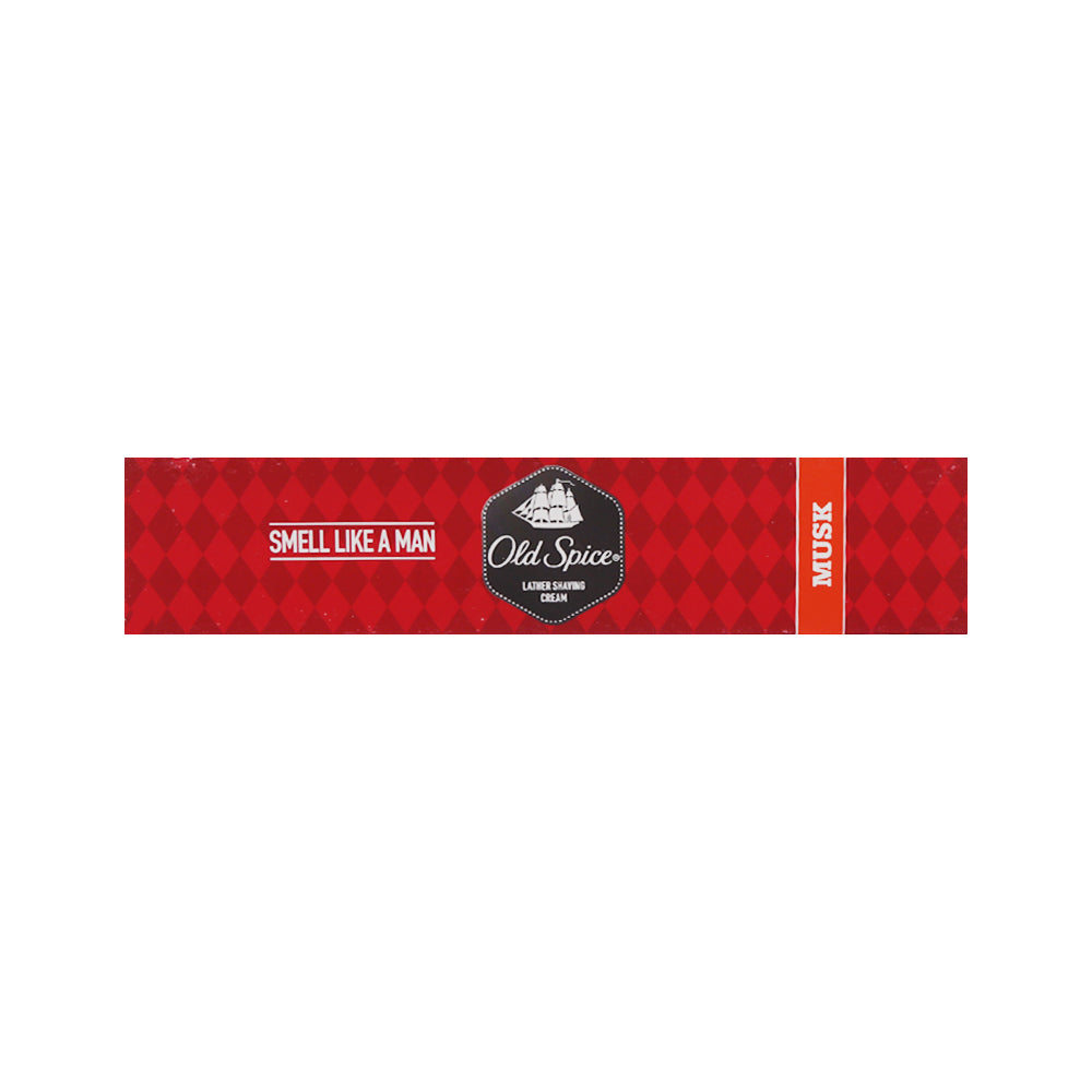 OLD SPICE LEATHER SHAVING CREAM MUSK 70 GM