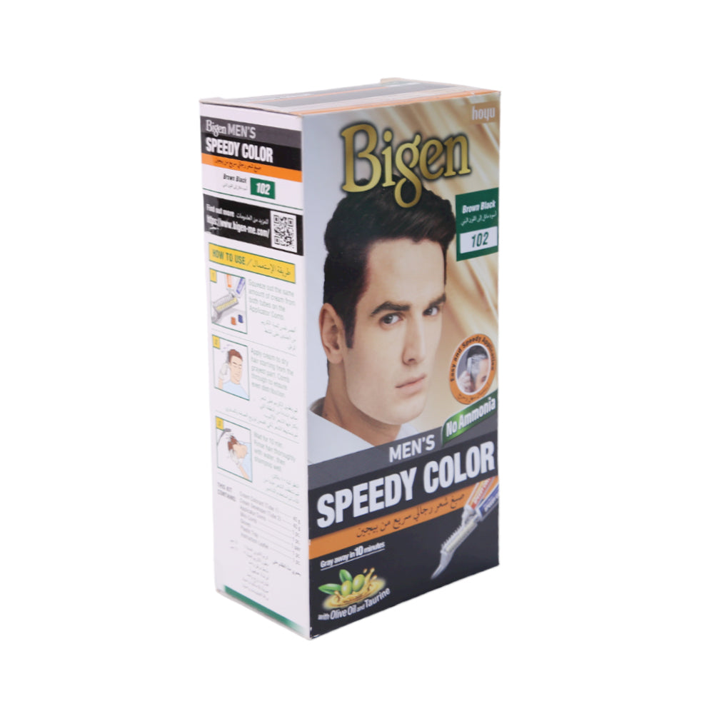 BIGEN MENS SPEEDY HAIR COLOR BROWN BLACK 102
