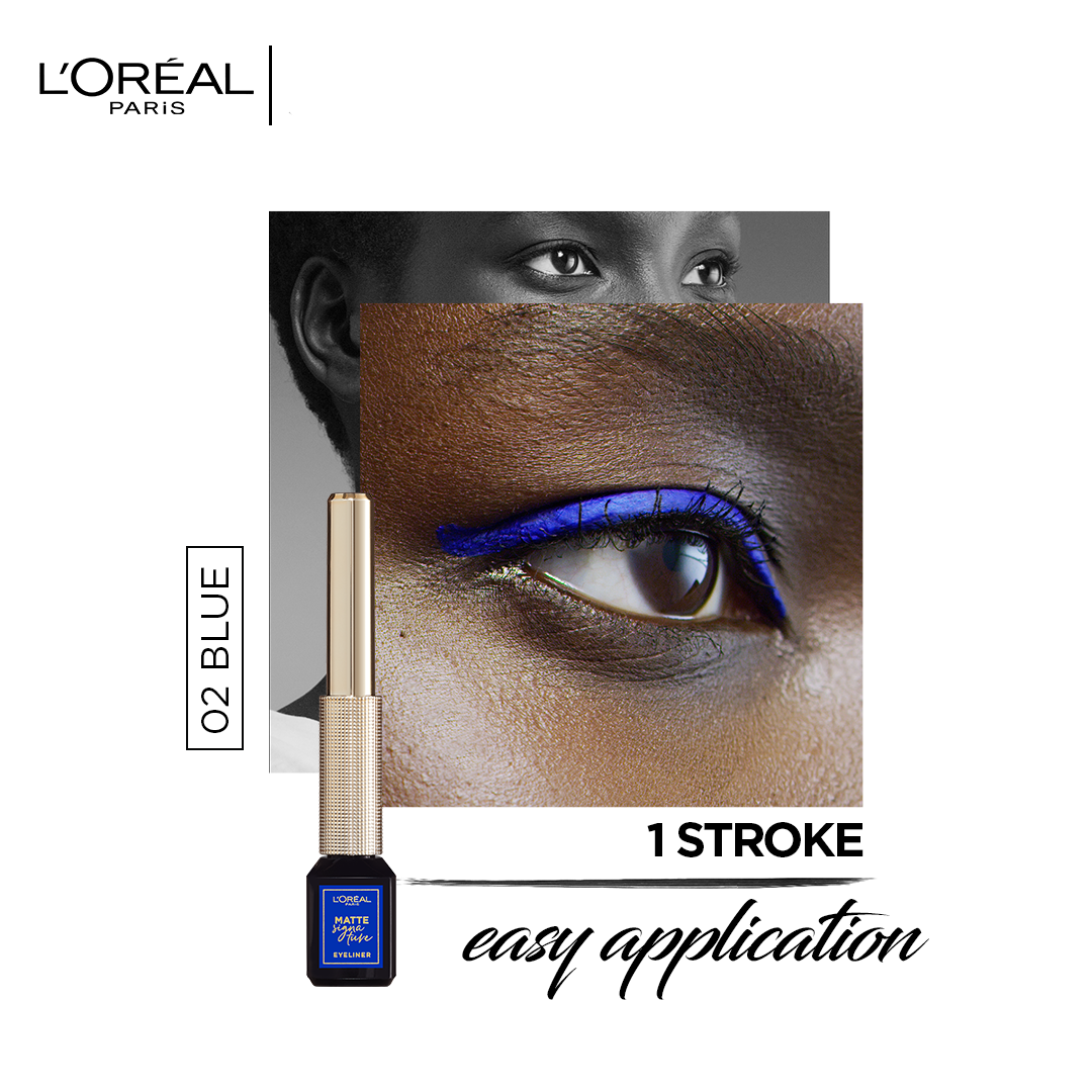 LOREAL MATTE SIGNATURE EYELINER 02 BLUE SIGNATURE