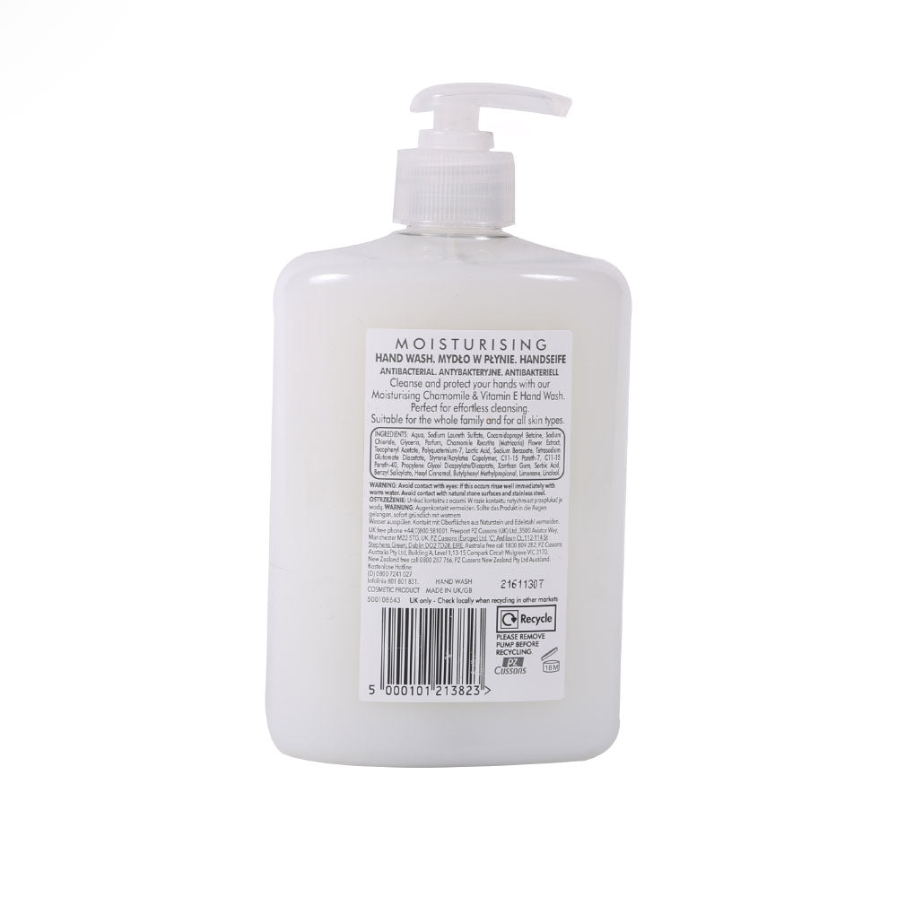 CUSSONS PURE HAND WASH MOISTURE CAMOMILE & VITAMINS E 500 ML