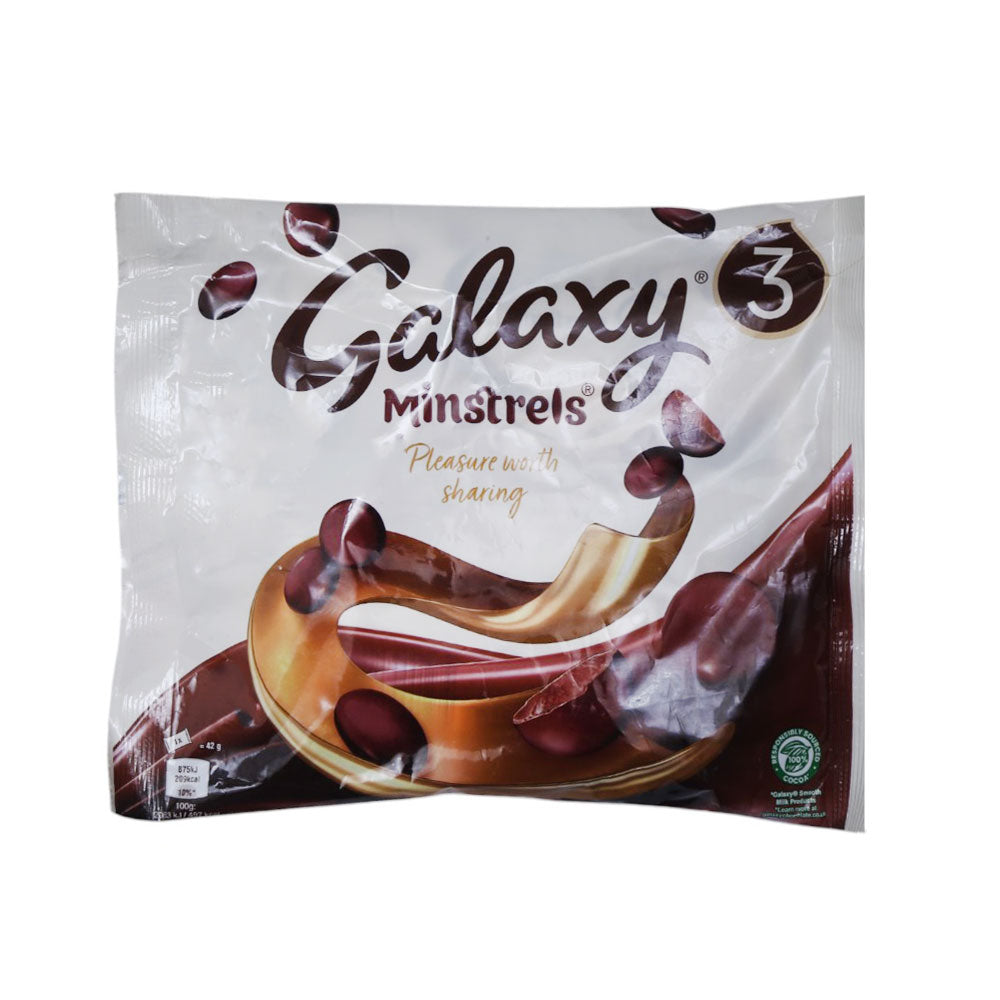 GALAXY CHOCOLATE MINSTRELS 3X42 126 GM