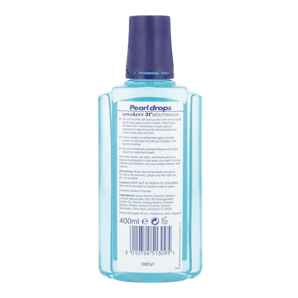 PEARL DROPS MOUTH WASH SMOKERS 3IN1 400 ML