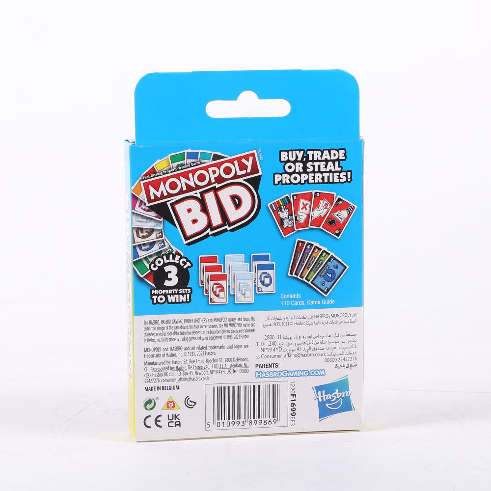 F1699 Hasbro Monopoly Bid Cards (7+ Year) D