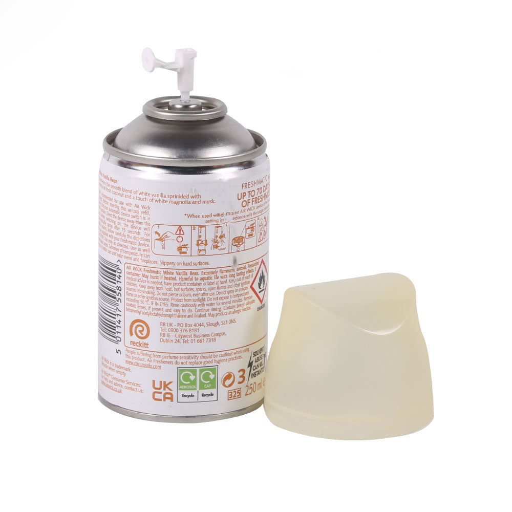 AIR WICK AIR FRESHNER REFIL WHITE VANILLA BEAN 250 ML