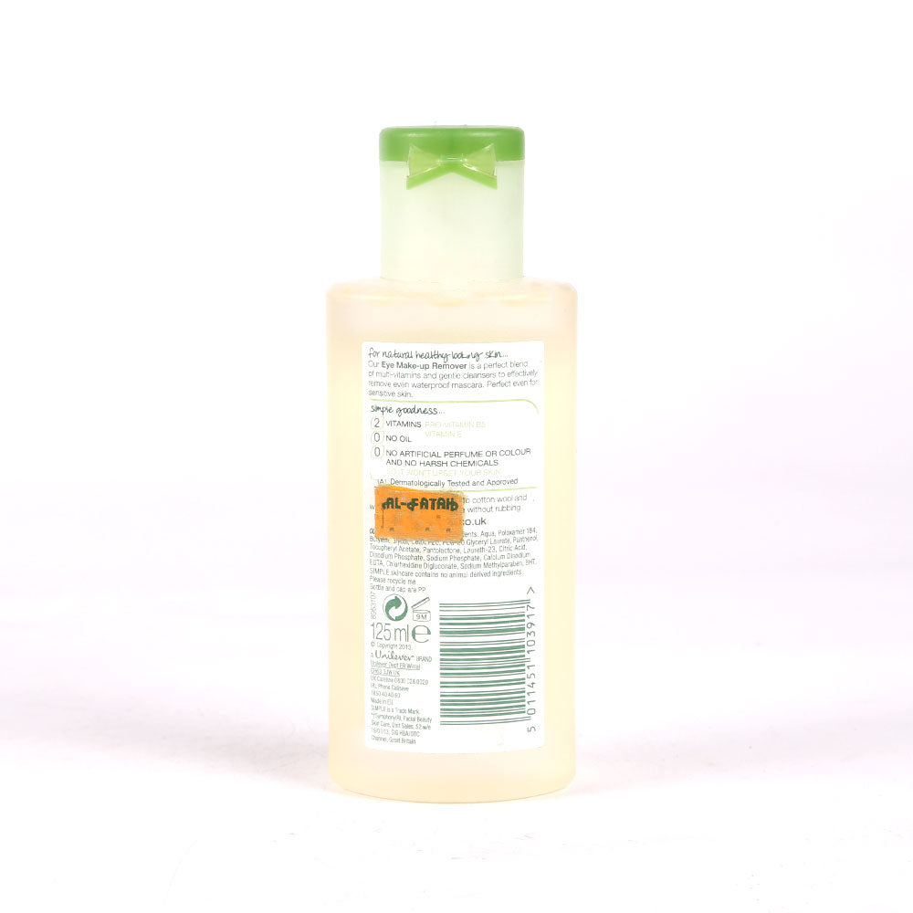 SIMPLE KIND TO EYES MAKEUP REMOVER SENSITIVE SKIN 125 ML