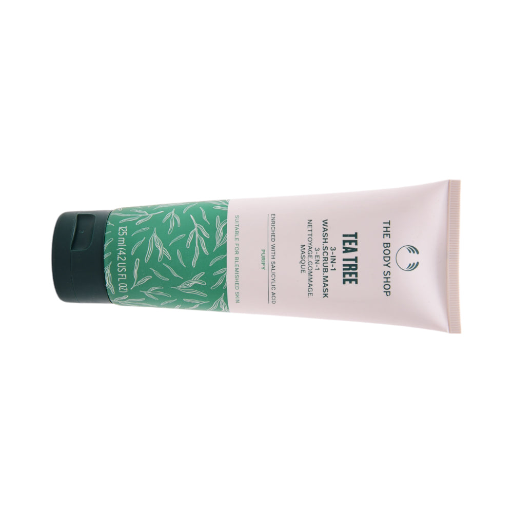 THE BODY SHOP TEA TREE 3 IN 1 WASH NEW 25GM