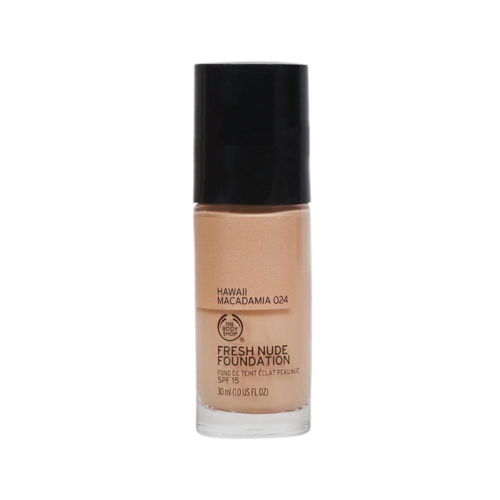 THE BODY SHOP FRESH NUDE FOUNDATION HAWAL MACADEMIA