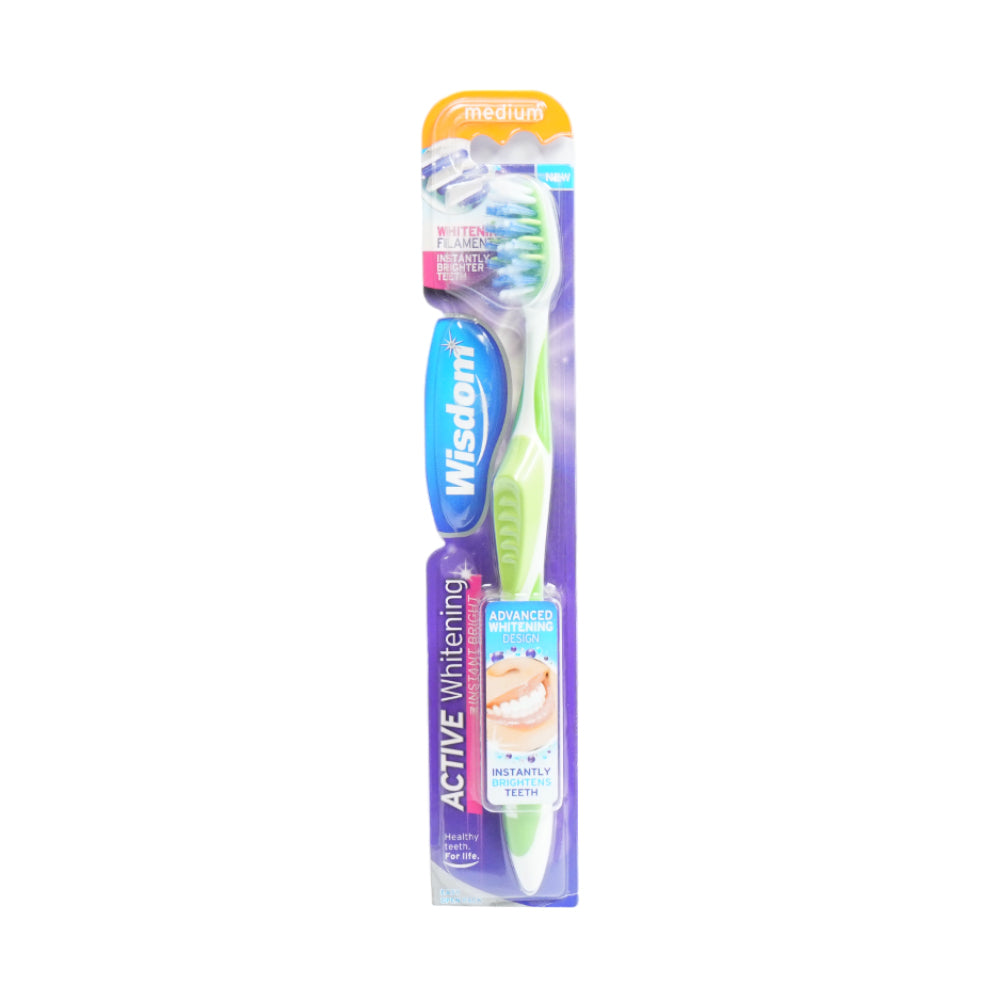 WISDOM TOOTH BRUSH ACTIVE WHITENING MEDIUM PC