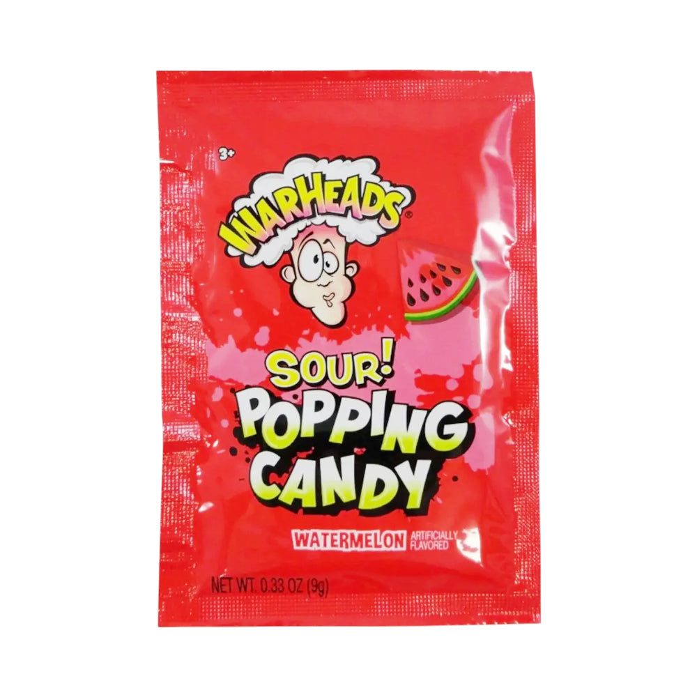 WARHEADS SOUR POPPING CANDY WATERMELON 9 GM