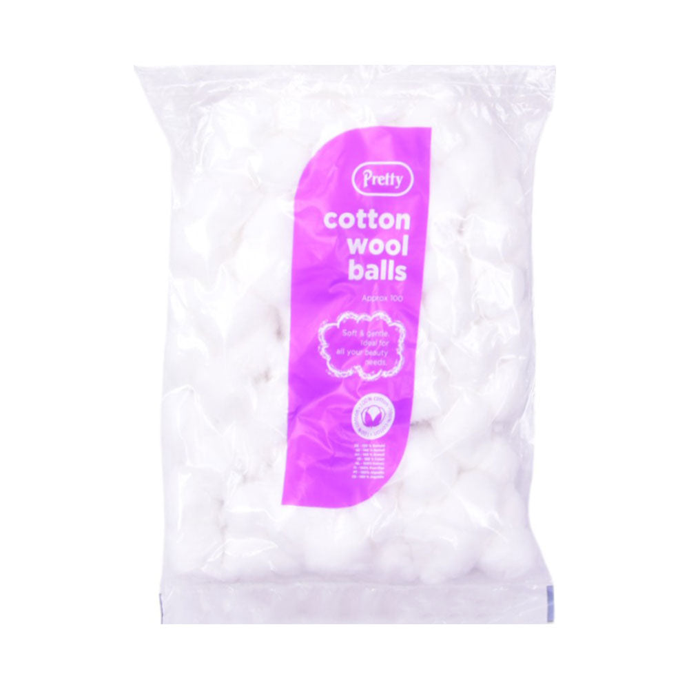 PRETY COTTON WOOL BALLS 100PCS