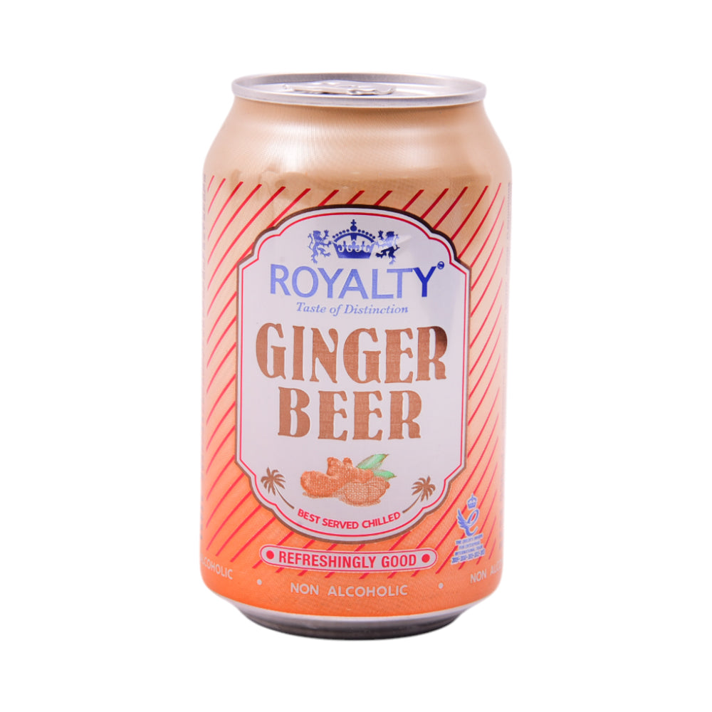ROYALTY GINGER BEER TIN NON ALCOHOLIC 330 ML