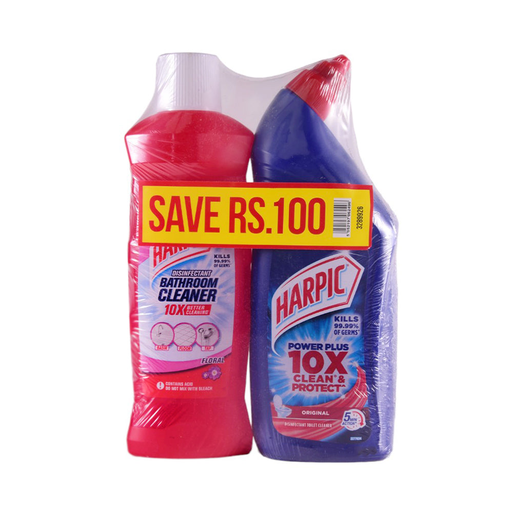 HARPIC BATHROOM CLEANER 450 ML + TOILET CLEANER ORIGINAL 700