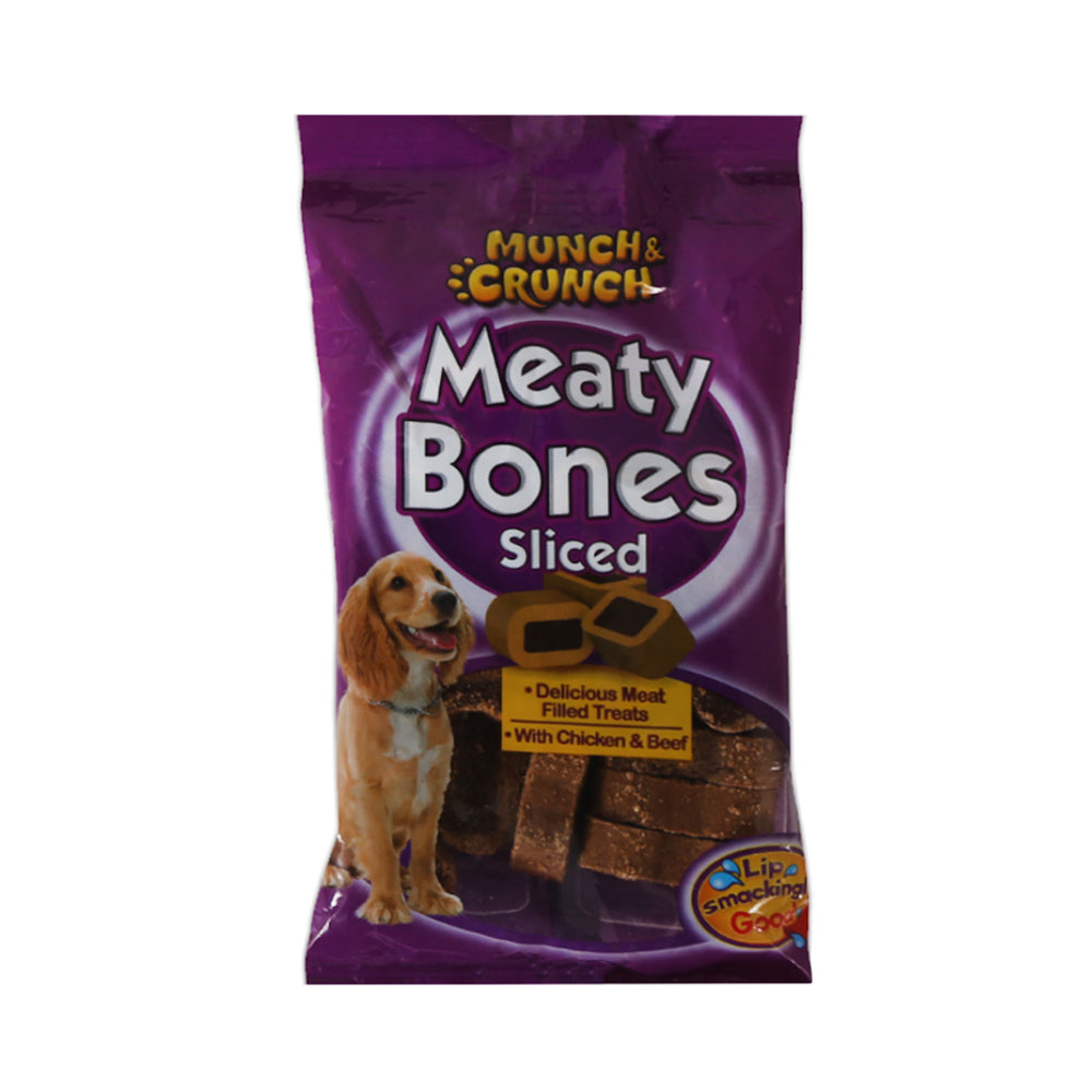 MUNCH & CRUNCH MEATY BONES SLICED 140 GM