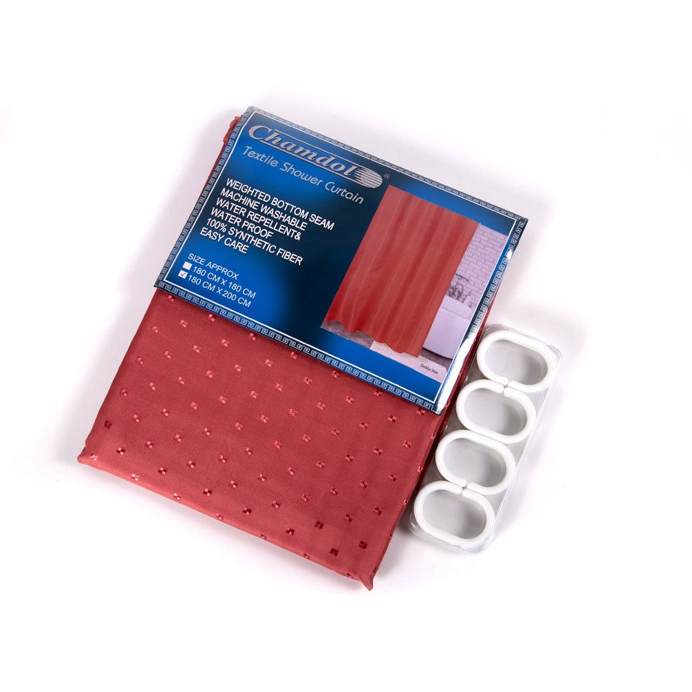 Shower Curtain Dobby Star 73504